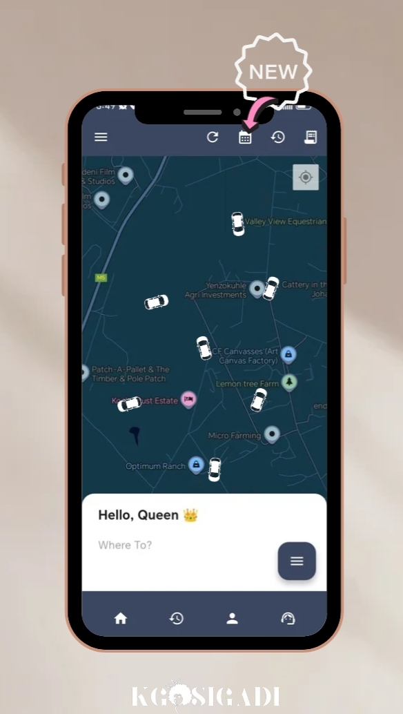Kgosigadi Rides app